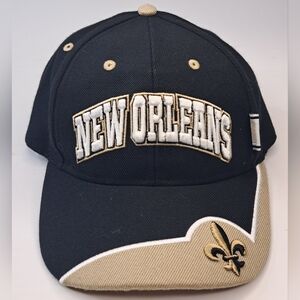 New Orleans Saints Ball Cap Hat Embroidered Adjustable Back Strap
